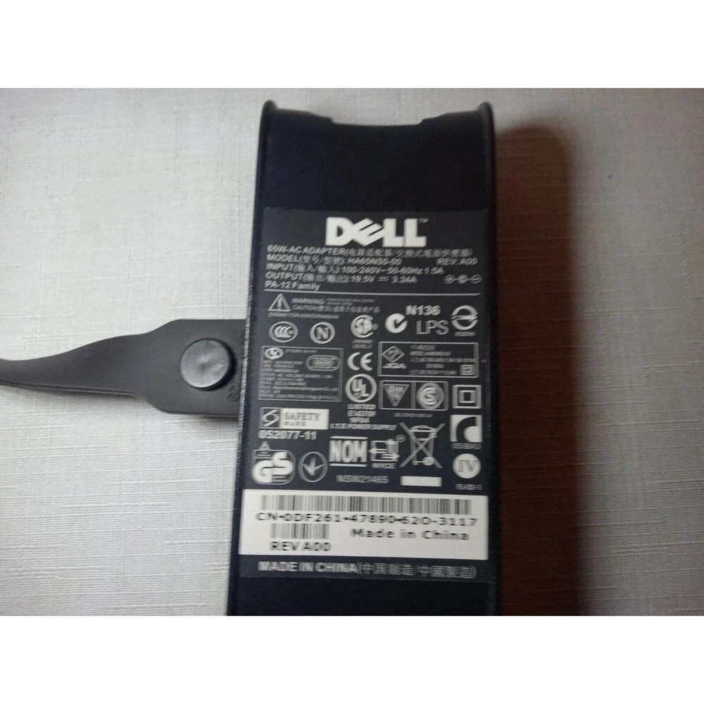 5/$25 Genuine Dell 65W PA-12 Family AC Adapter Charger LA65NS2-01 MGJN9 7.4MM